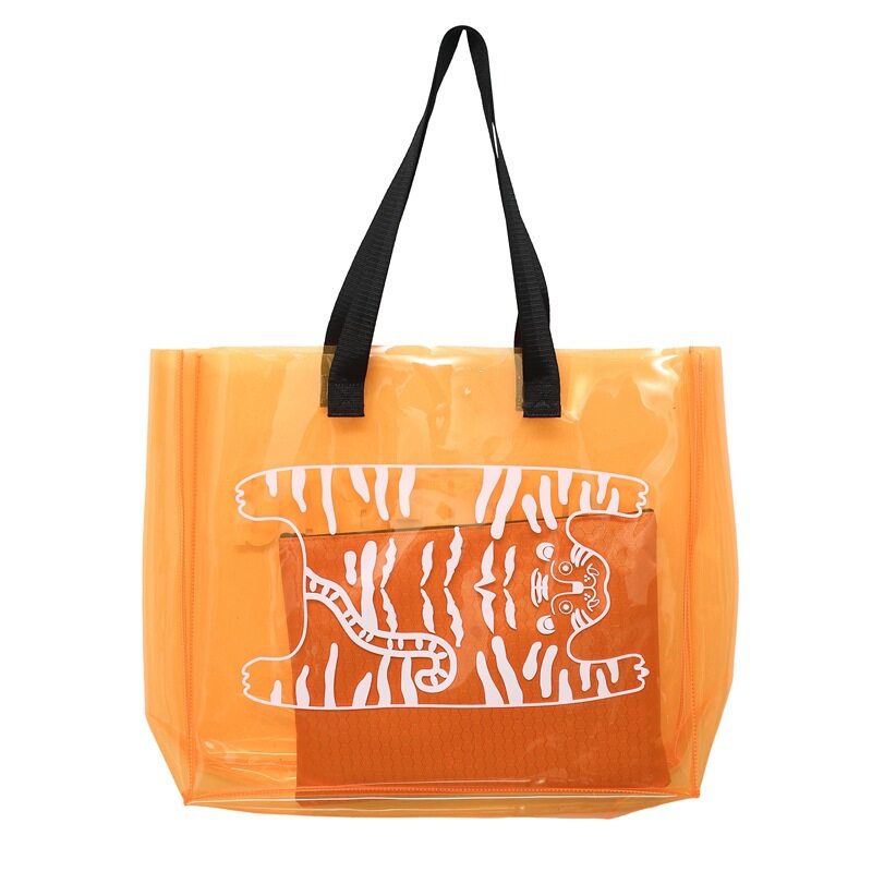 Túi Xách Đeo Vai Bằng PVC Trong Suốt Cỡ Lớn Chống Thấm Nước Thời Trang Mùa Hè Cho Nữ