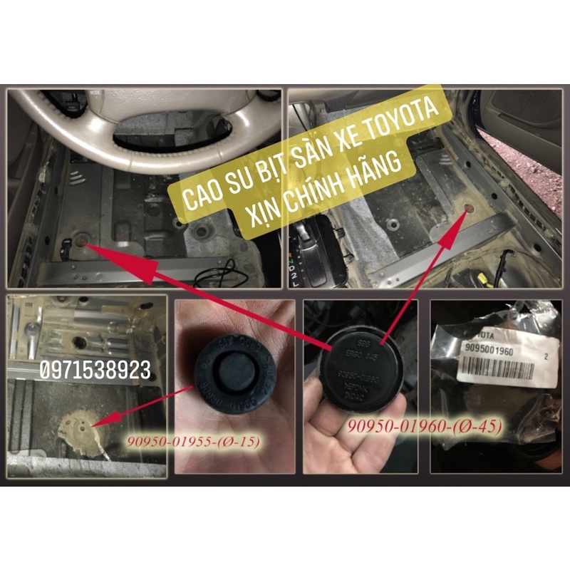 Cao su sàn xe sườn xe toyota xịn chính hãng 9095001960 9095001955