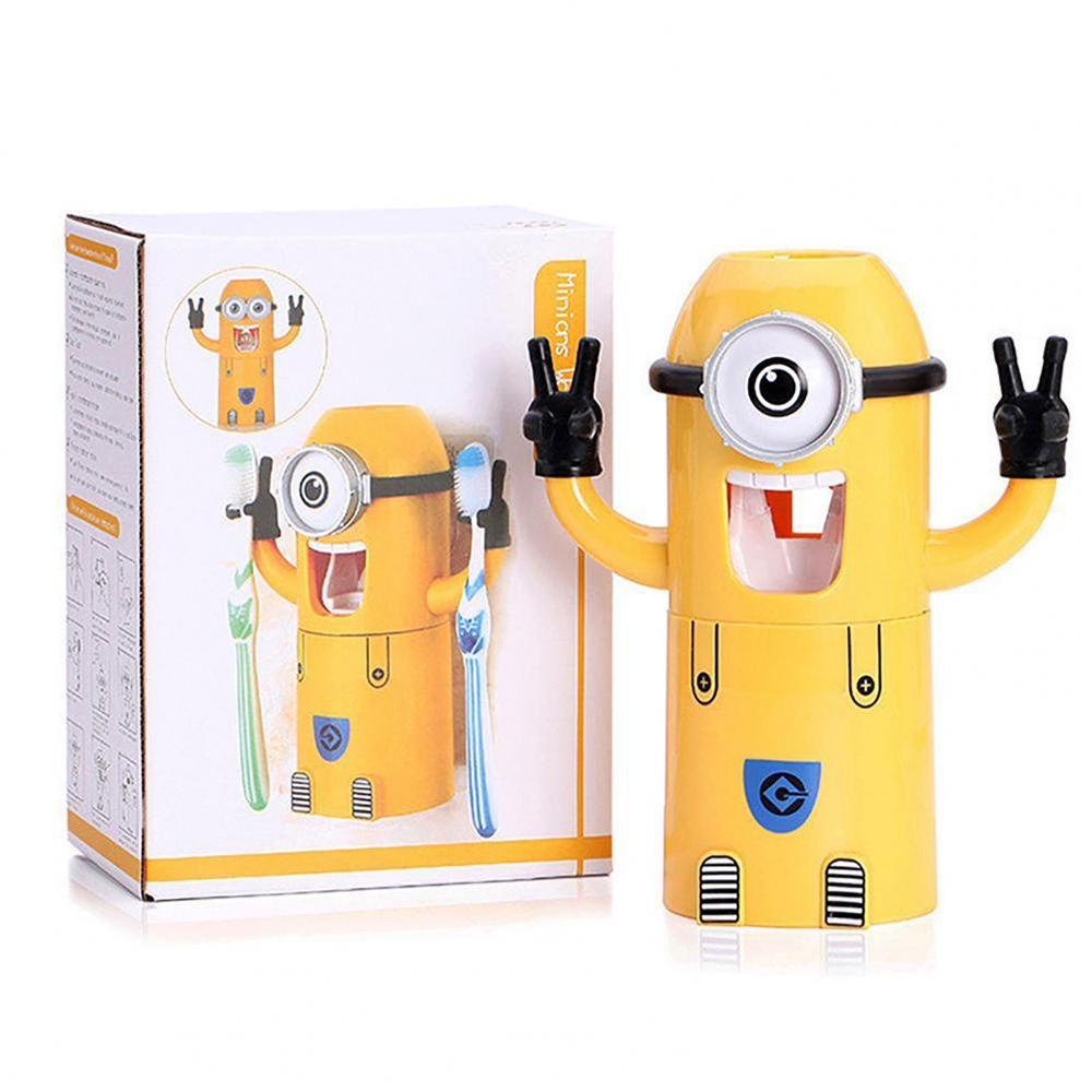 Dụng Cụ Nặn Kem Đánh Răng Tự Động Không Cần Khoan Họa Tiết Hoạt Hình Dễ Thương Cho Bé