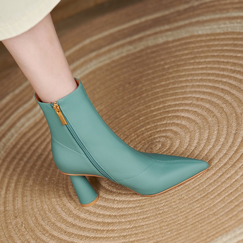 Giày bốt cổ thấp đế dày chất liệu thoáng khí thời trang xuân thu cho nữ | BigBuy360 - bigbuy360.vn