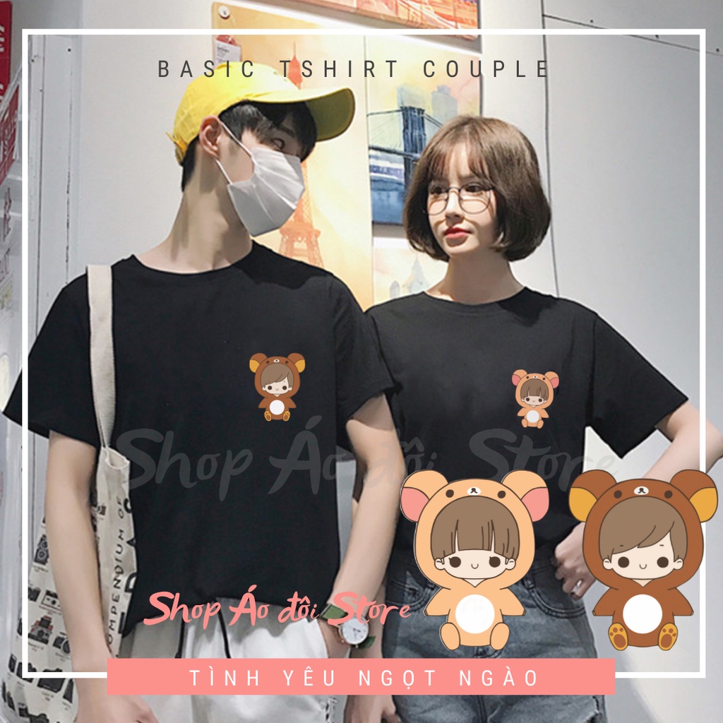 Áo đôi nam nữ đẹp giá rẻ❤️SHOP ÁO ĐÔI STORE❤️ thun cotton - form áo unisex nam nữ mặc thoải mái ! HÌNH IN KHÔNG TRÓC !