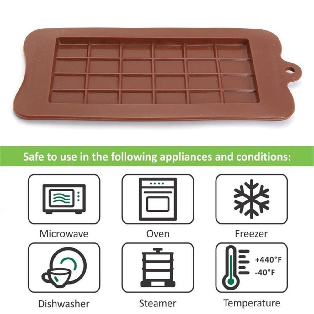 Khuôn silicon làm chocolate hình vuông P4D2