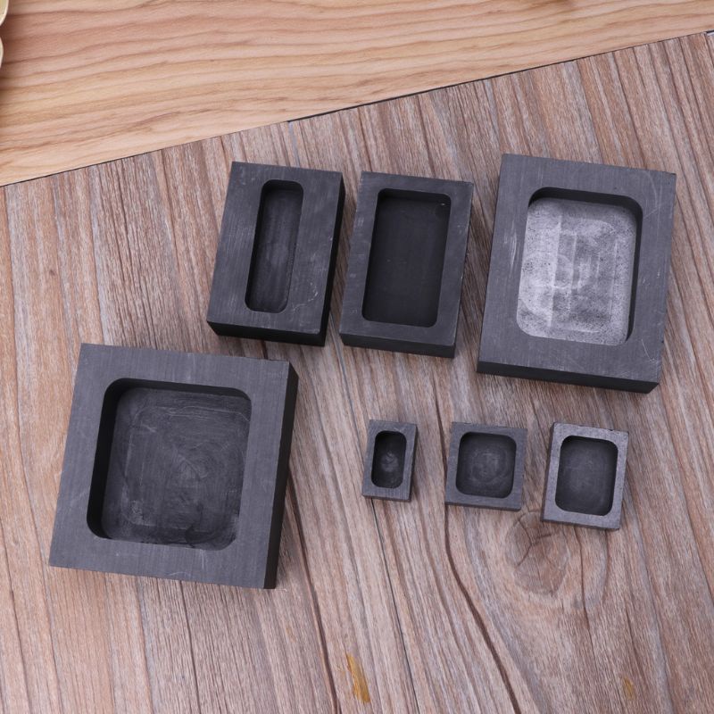 Khuôn đá Graphite màu vàng/bạc chuyên dụng cho nấu chảy