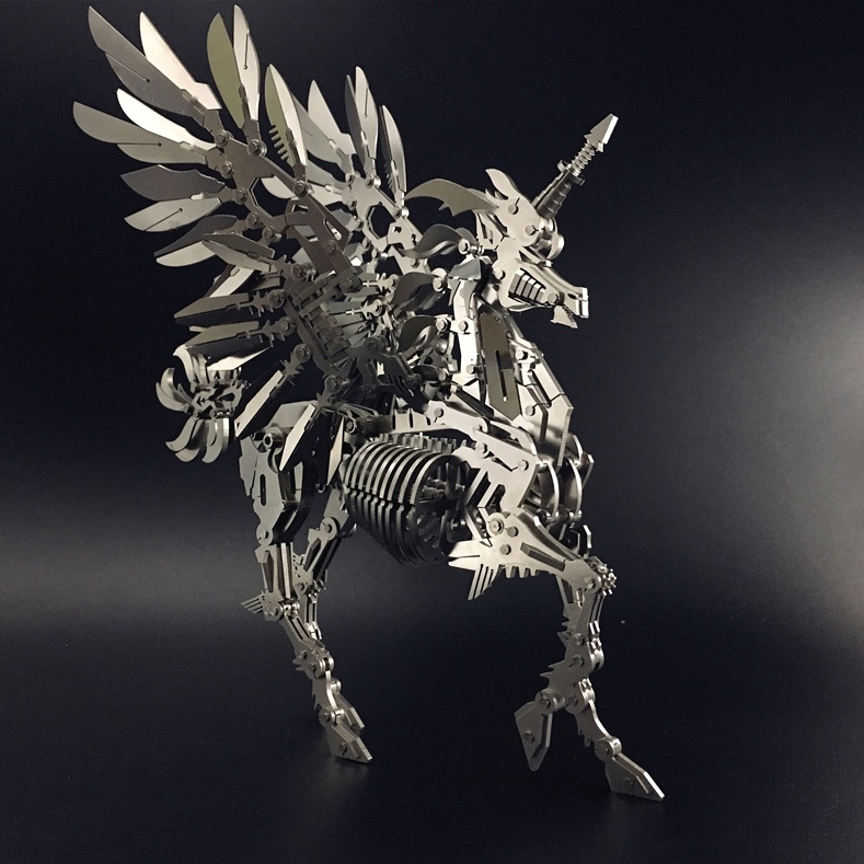 Đồ Chơi Mô Hình Kim Loại 3D Bằng Ốc Vít Con Ngựa Một Sừng Lớn (Big Unicorn) [Chưa Ráp]