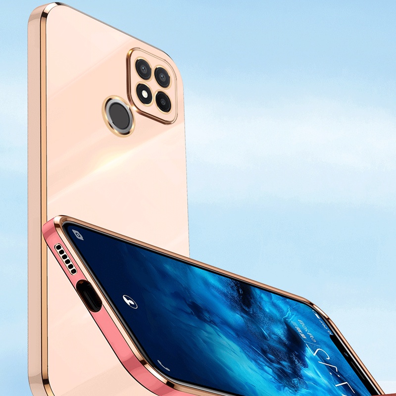 Ốp Điện Thoại TPU Mềm Mạ Điện 6D Cho OPPO Realme C25 C25S C12