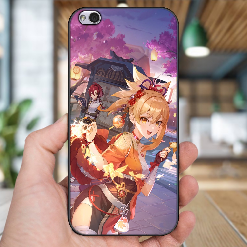 Ốp lưng Xiaomi Redmi 5A viền đen in hình Yoimiya Genshin Impact