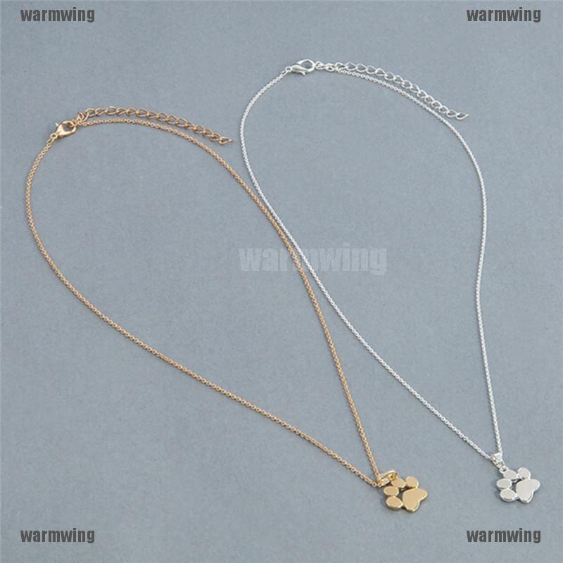 Vòng cổ HợP Kim HìNh DấU Chân CúN Dễ Thương ThờI Trang Cho Nữ