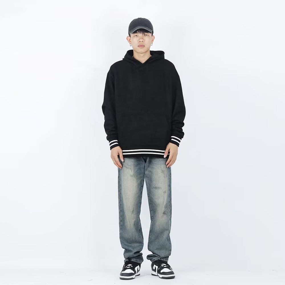 Quần Jean Trơn Oversize Thời Trang Hàn Quốc Cá Tính Dành Cho Nam / Size S-3XL