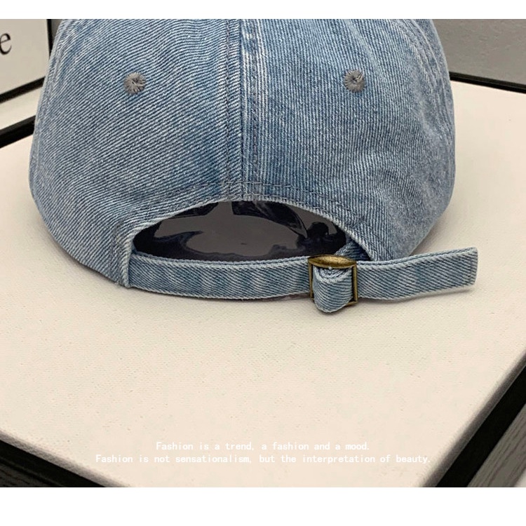 Nón Lưỡi Trai Cowboy Mềm Mại Chống Nắng In Chữ C Đơn Giản Dễ Phối Đồ Cho Nam Và Nữ