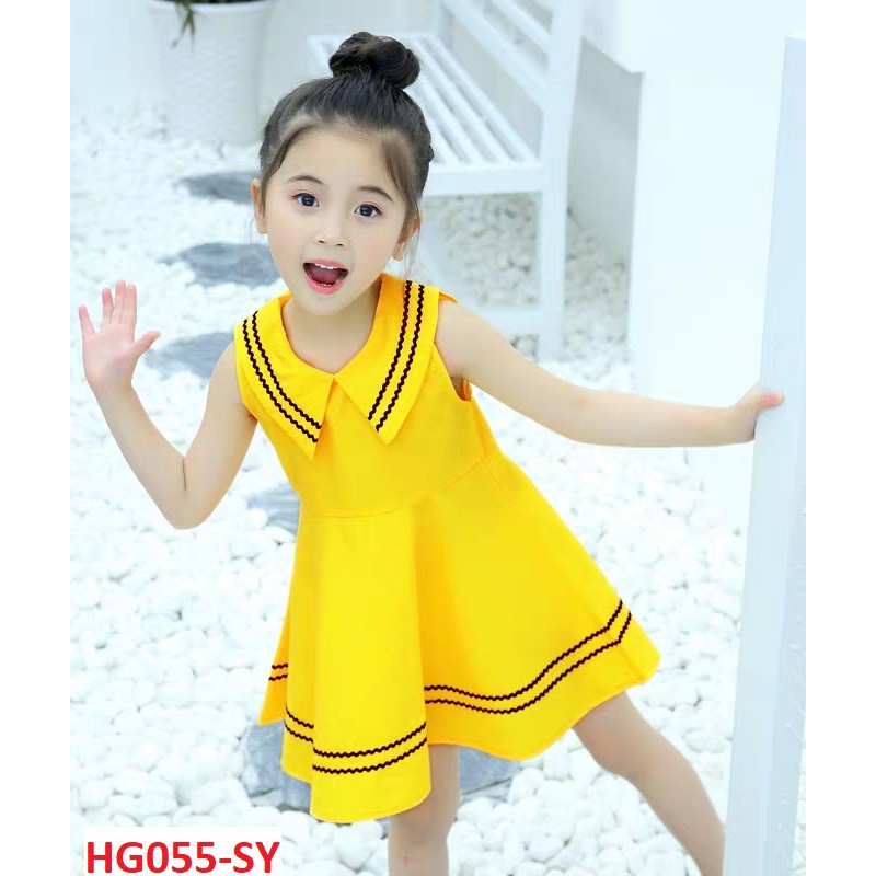 0 - Váy đầm bé gái cổ hải quân điệu đà - HG055