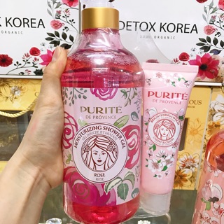Sữa Tắm Purité by Prôvence hoa hồng ( tặng dưỡng thể trắng da)