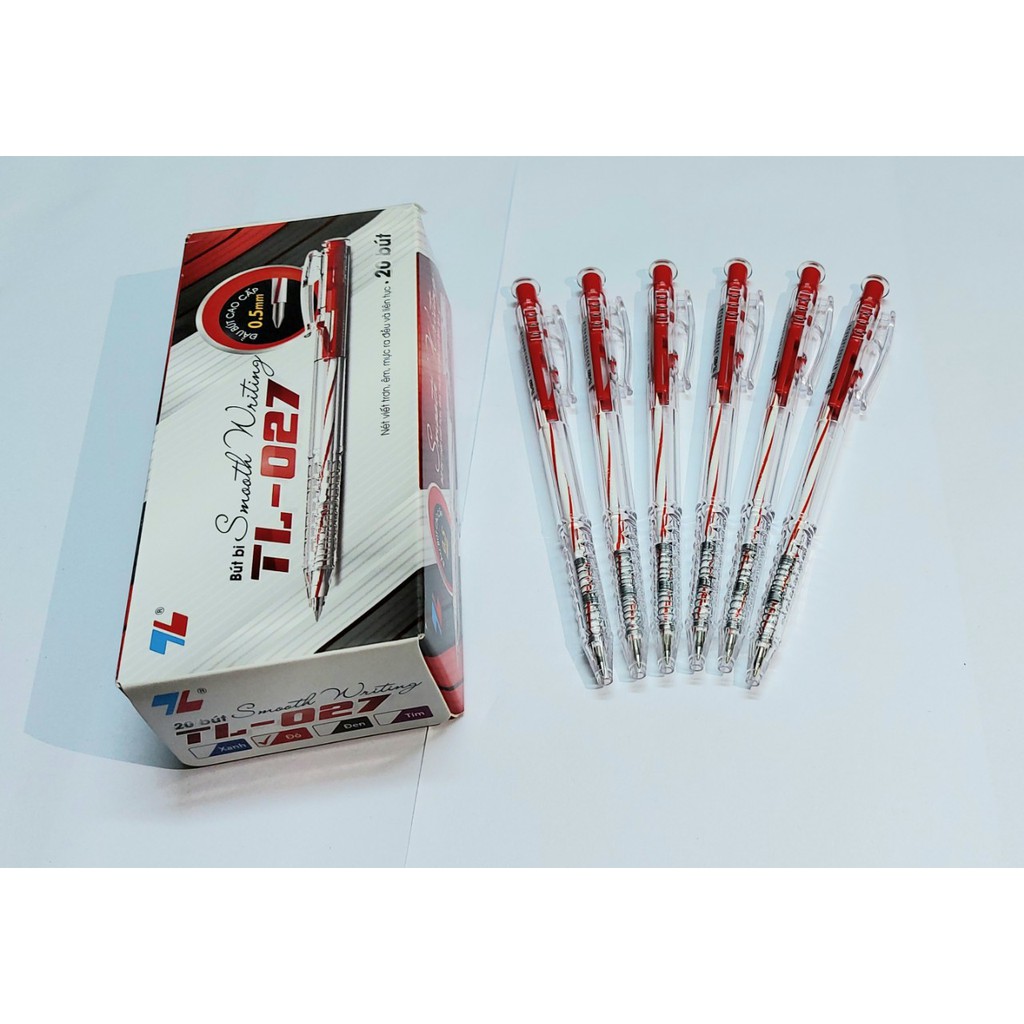 Hộp 20 cây bút bi Thiên Long TL-027- Hàng chính hãng