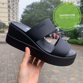 Sandal Nữ Brooklyn Mid Wedge W Màu Đen