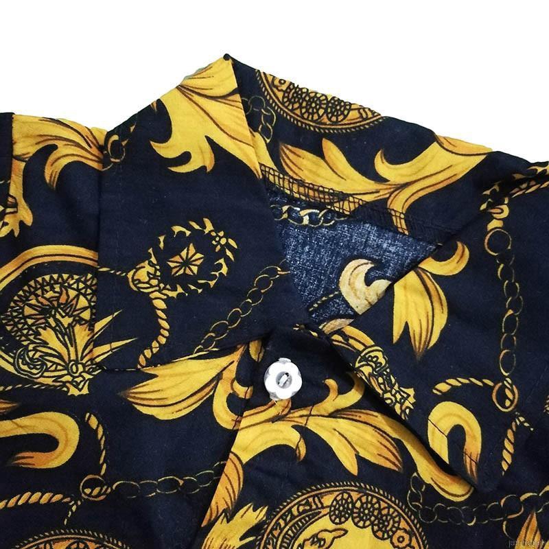 Bộ áo thun ngắn tay in hoa + quần ngắn cho bé trai