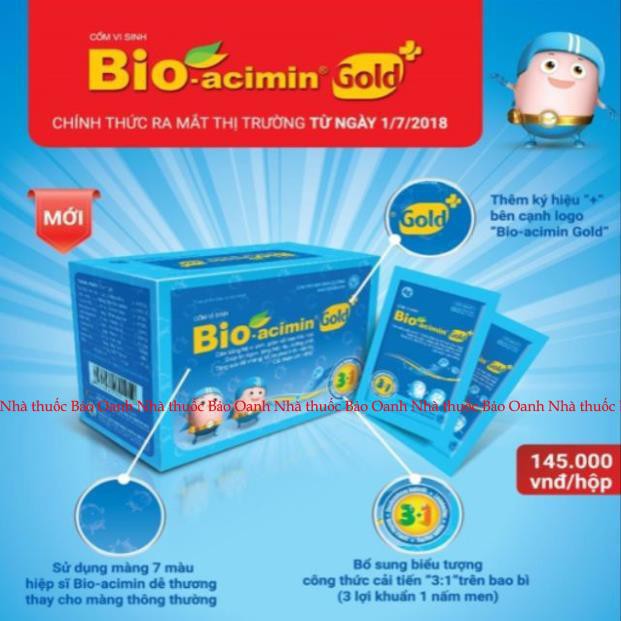 Bioacemin gold+, ăn ngon tăng hấp thu và cải thiện cân nặng- Hôp30 gói