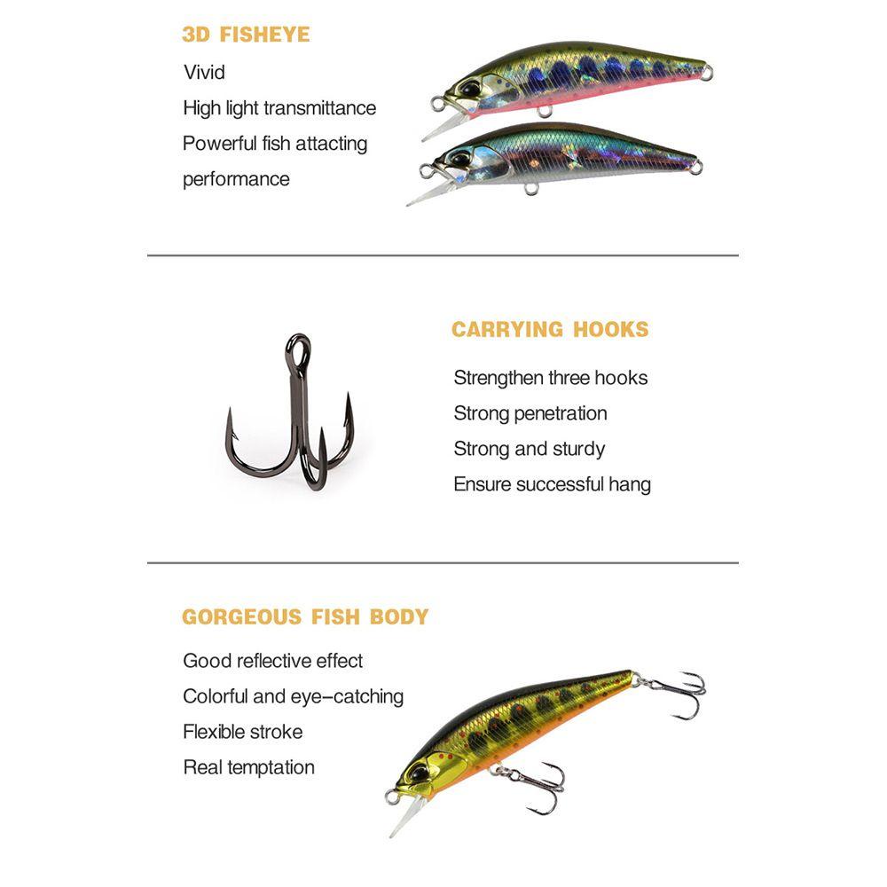 Mồi Câu Cá Giả Dài 50mm 4g Chuyên Dụng