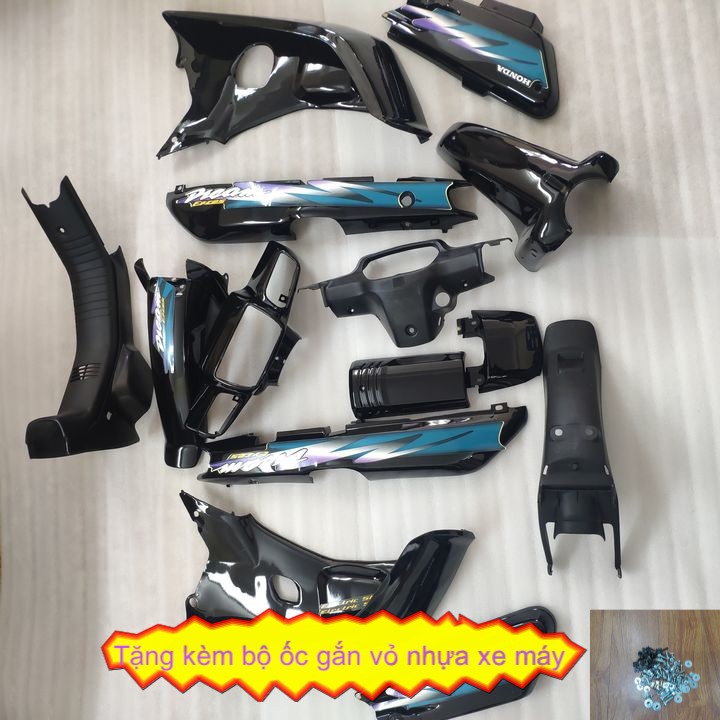 Bộ dàn áo xe Dream lùn - Dream 3 - Dream Exces nhựa ABS nguyên sinh Màu Đen - A1351