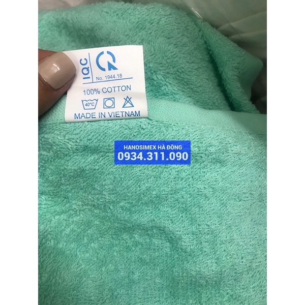Khăn tắm 65x135cm x250gr Hanosimex sợi bông 100% cotton xuất Nhật dư, lỗi