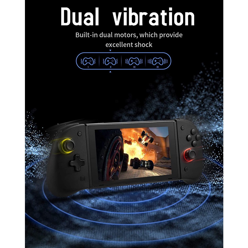 Bộ Điều Khiển Tay Cầm Chơi Game Không Dây Có Nút Bấm Lưng / Turbo / Dual Shock / Chuyển Động