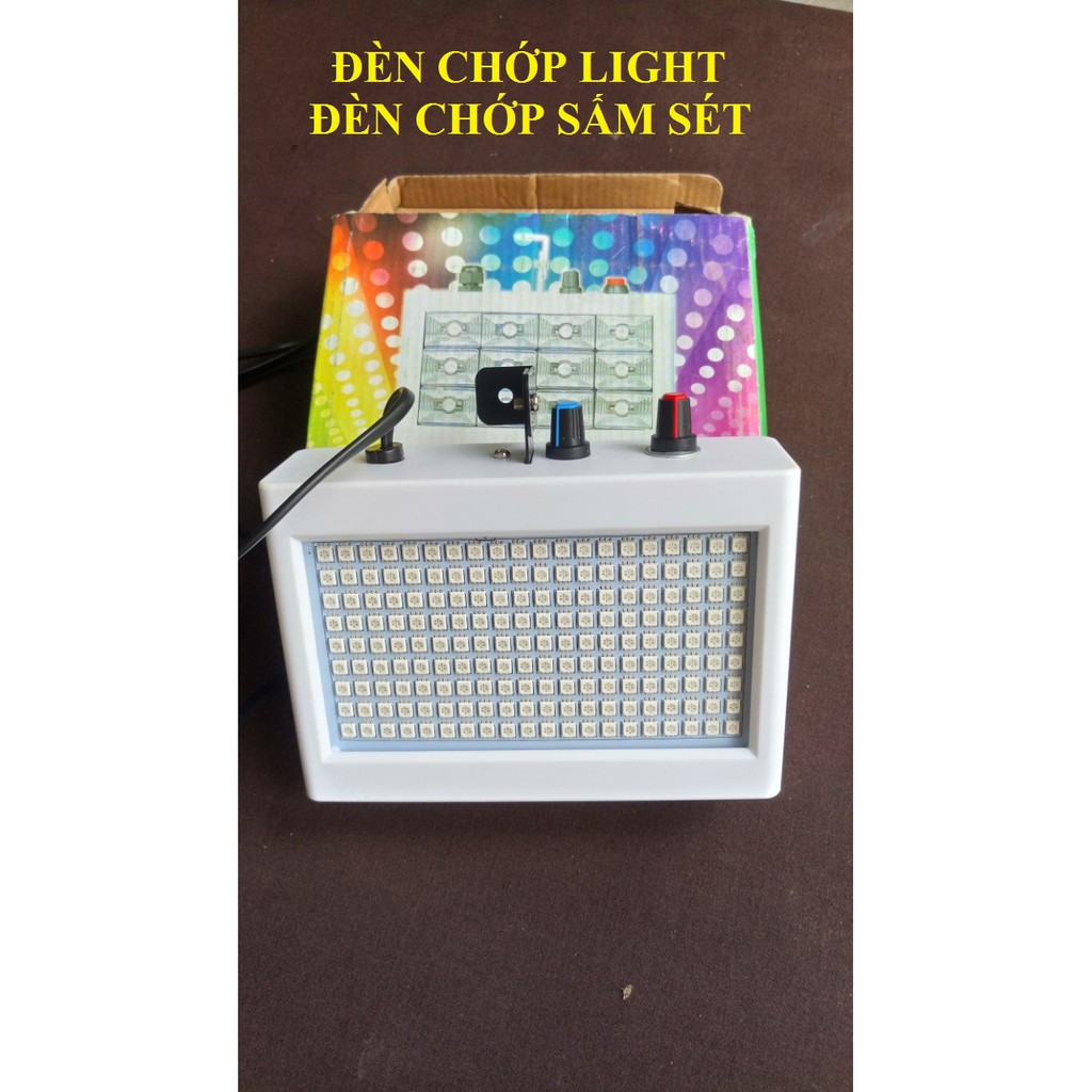 ĐÈN CHỚP MÀU - CHỚP SẤM SÉT ĐỔI NHIỀU MÀU - ĐÈN LED CẢM ỨNG ĐỔI MÀU 180 LED SIÊU SÁNG