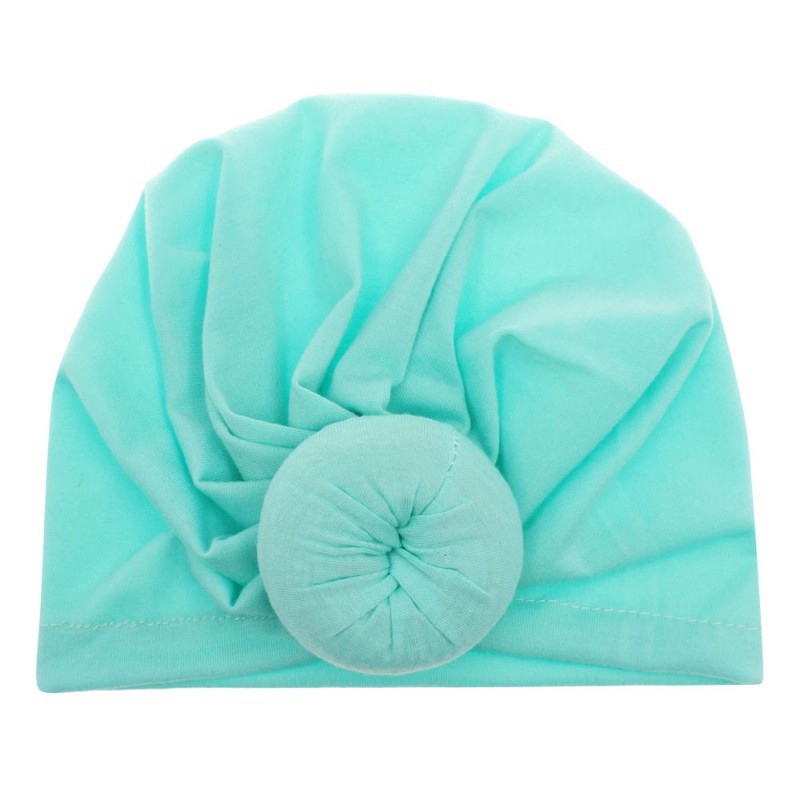 Dễ Thương Mũ Turban Thắt Nút In Hoa Cho Bé Sơ Sinh