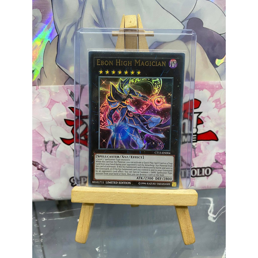 Lá bài thẻ bài Yugioh Ebon High Magician – Ultra Rare - Tặng bọc bài nhựa bảo quản