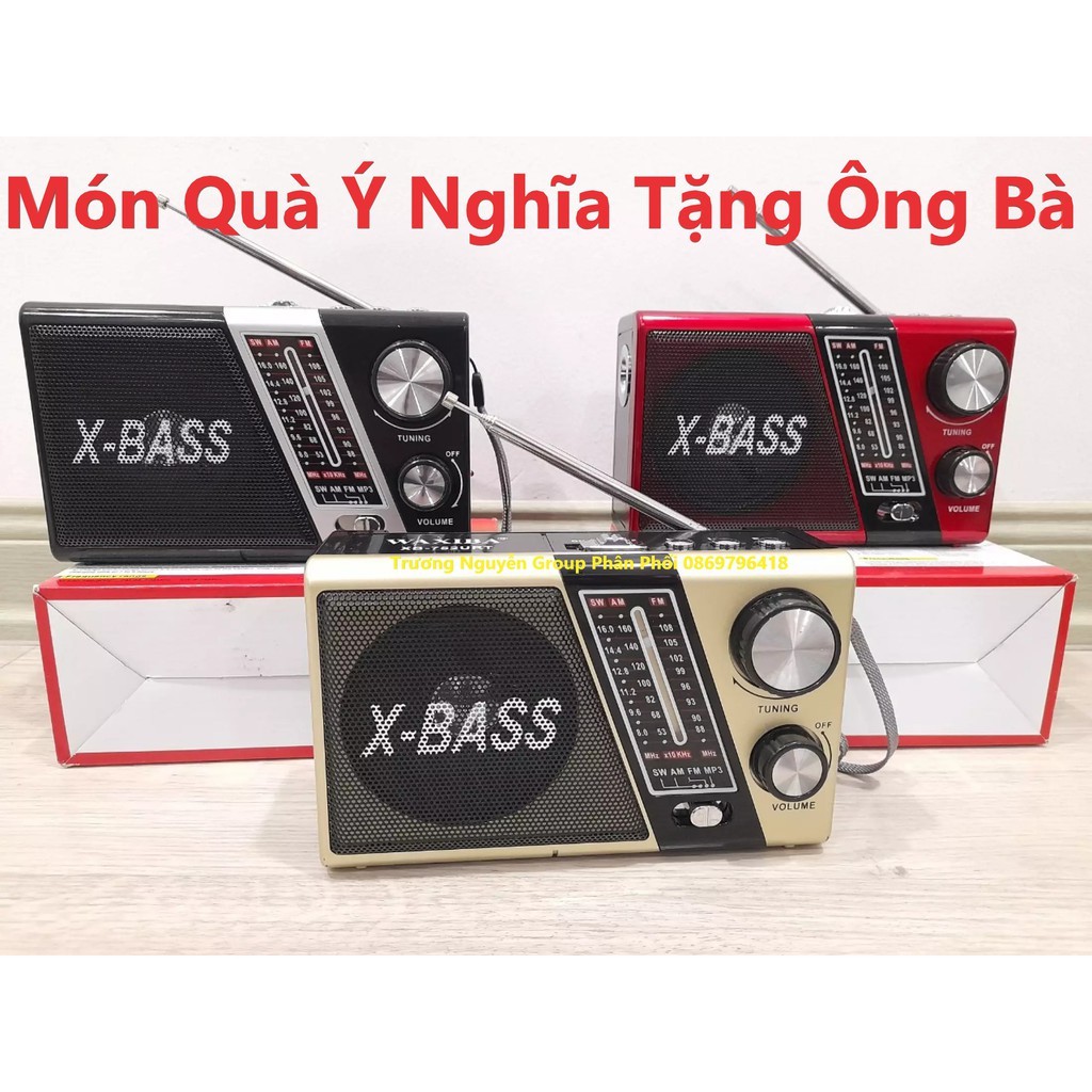 📻Máy nghe đài Radio FM AM❤️Chạy Usb Thẻ nhớ❤️Kiêm Đèn Pin ❤️Loa to Tiếng Hát Hay Bắt sóng Tốt Waxiba XB- 752URT/ 521URT