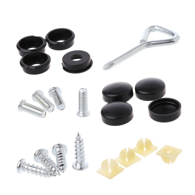 Bộ 17 Chốt Gắn Biển Số Xe Hơi / Xe Tải Chống Trộm Tiện Dụng