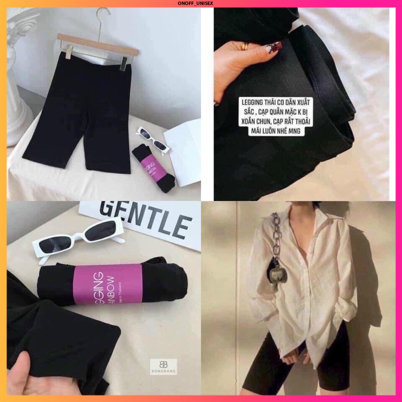 ] Quần legging lửng tháiQuần legging ngố đùi thái cạp chun siêu mịn(free ship) - hottrend 2021