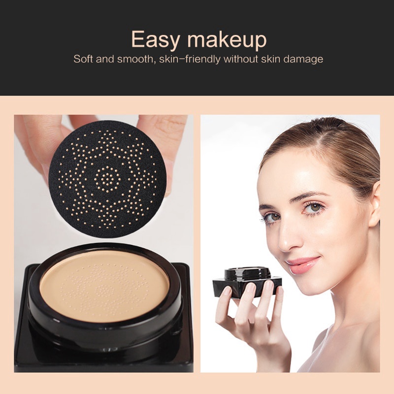 New Mushroom Head Air Cushion Moisturizing Foundation /  / Long lasting Moisturizing Gouache Cream / Nude Oil Control Liquid Foundation / Air-permeable Natural Brightening Makeup BB Cream /High Quality Concealer /Makeup Face Beauty