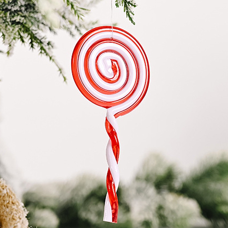 Cây Kẹo Mút Dài 16cm Trang Trí Giáng Sinh