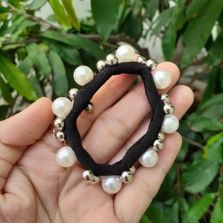 Dây cột tóc thời trang đính hạt (Ảnh thật)