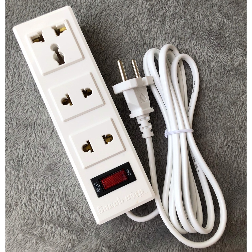 Ổ cắm Điện Quang ĐQ 002A-02-2M - bảo hành 12 tháng, công suất chịu tải 2500W