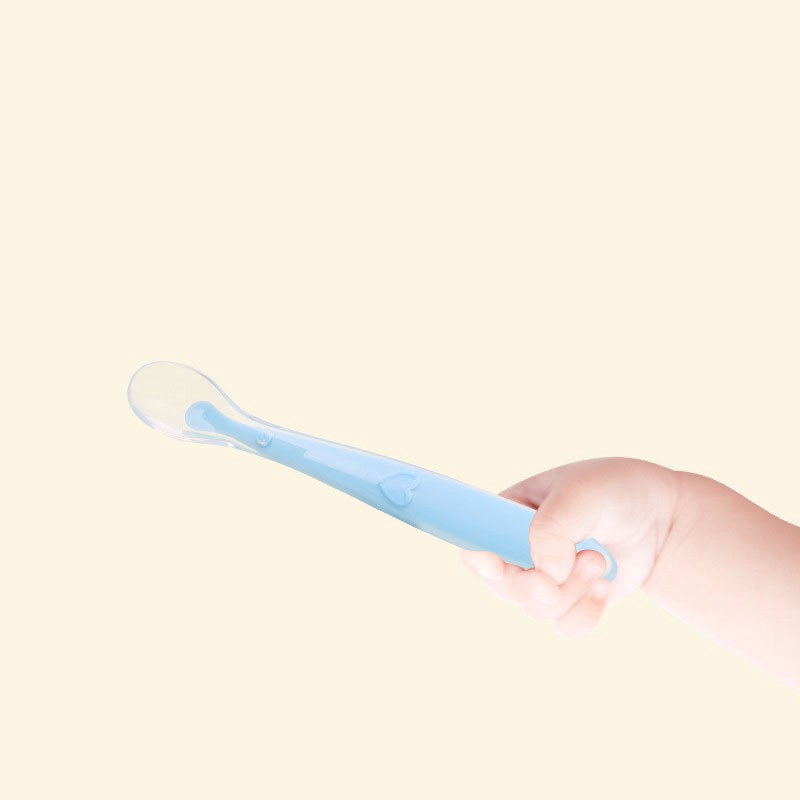 Bộ Muỗng Silicone Mềm Cho Bé Tập Ăn