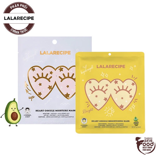 Mặt Nạ Miếng Dưỡng Ẩm & Dưỡng Trắng Chuyên Sâu Cho Vùng Da Mắt Lalarecipe Heart Goggle