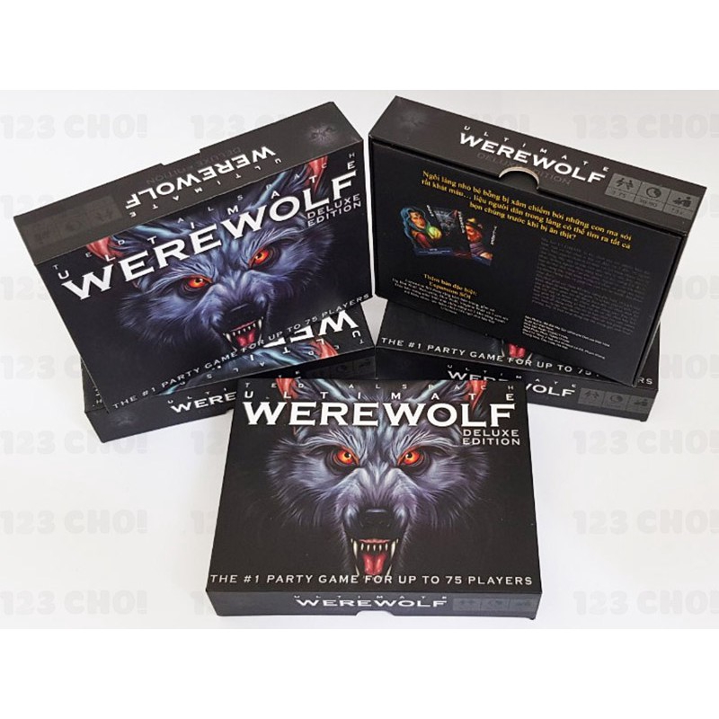 Bài Ma sói 78 lá tiếng Việt + Túi bọc thẻ bài chống rách, chống nước, Werewoft Ultimate Deluxe phiên bản việt hoá