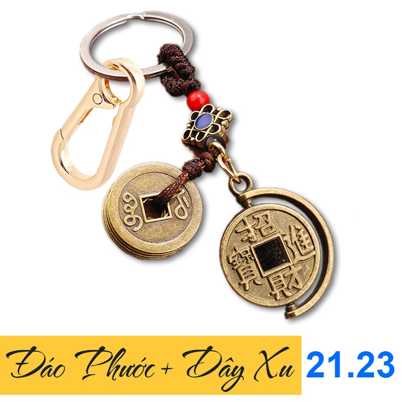 Móc Khóa Đồng Phong Thủy 2 Món 𝓚𝓞𝓙𝓜𝓐𝓒