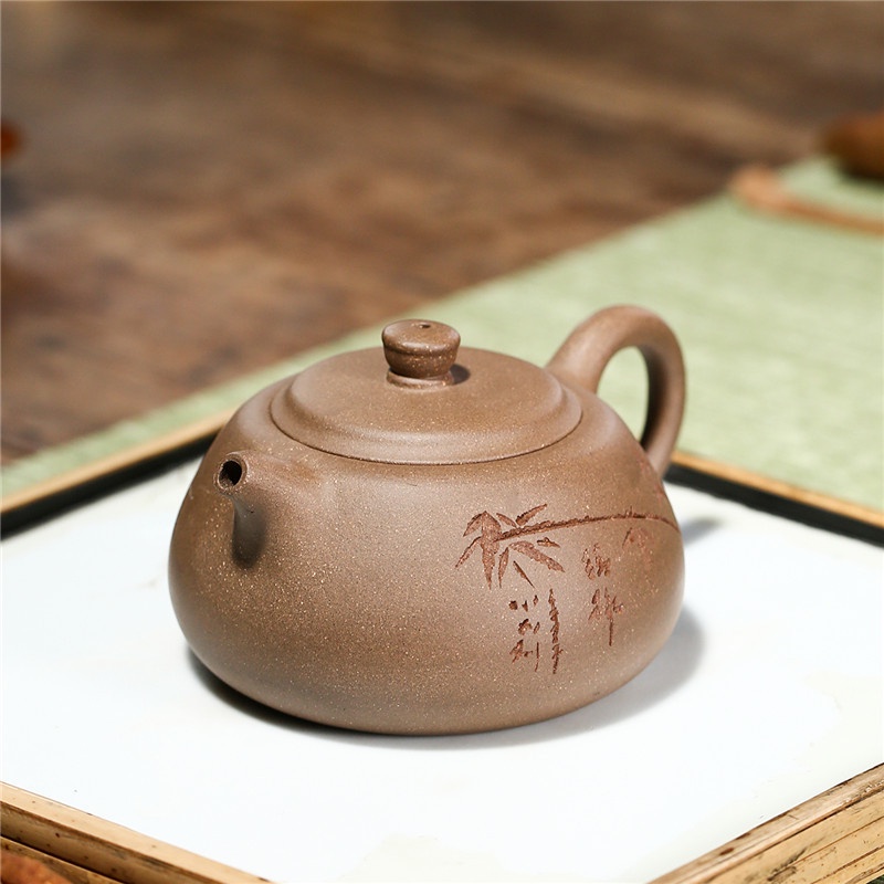 Ấm Tử Sa Nghi Hưng Thanh Phong Trúc Ảnh 200 ml (Thanh Khôi Nê)