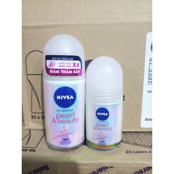 Lăn ngăn mùi Nivea ngọc trai giảm thâm sần 25ml, 50ml hàng chuẩn