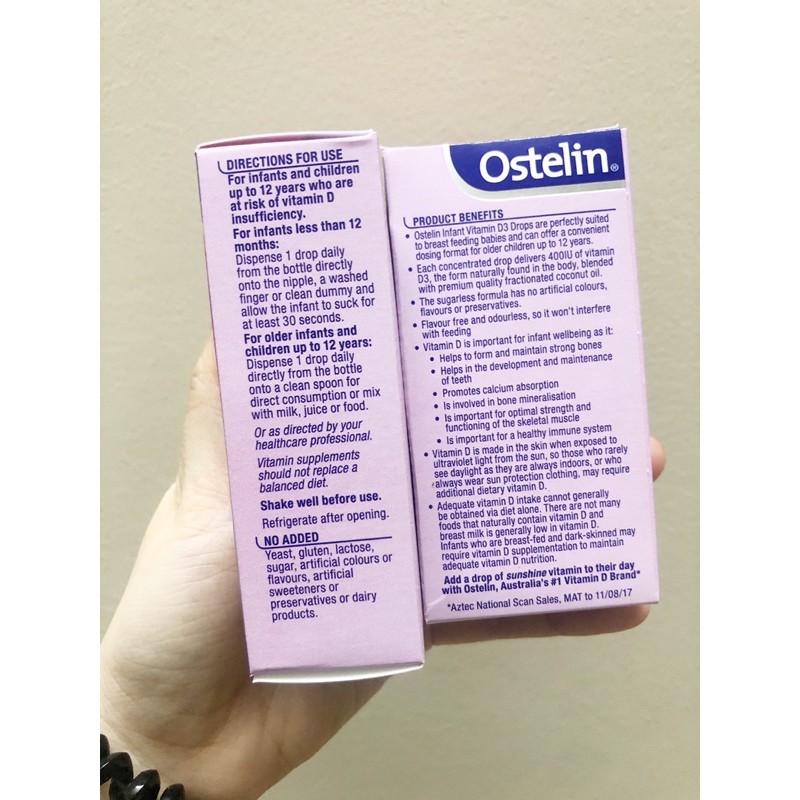 Bổ sung vitamin d Ostelin | Thế Giới Skin Care