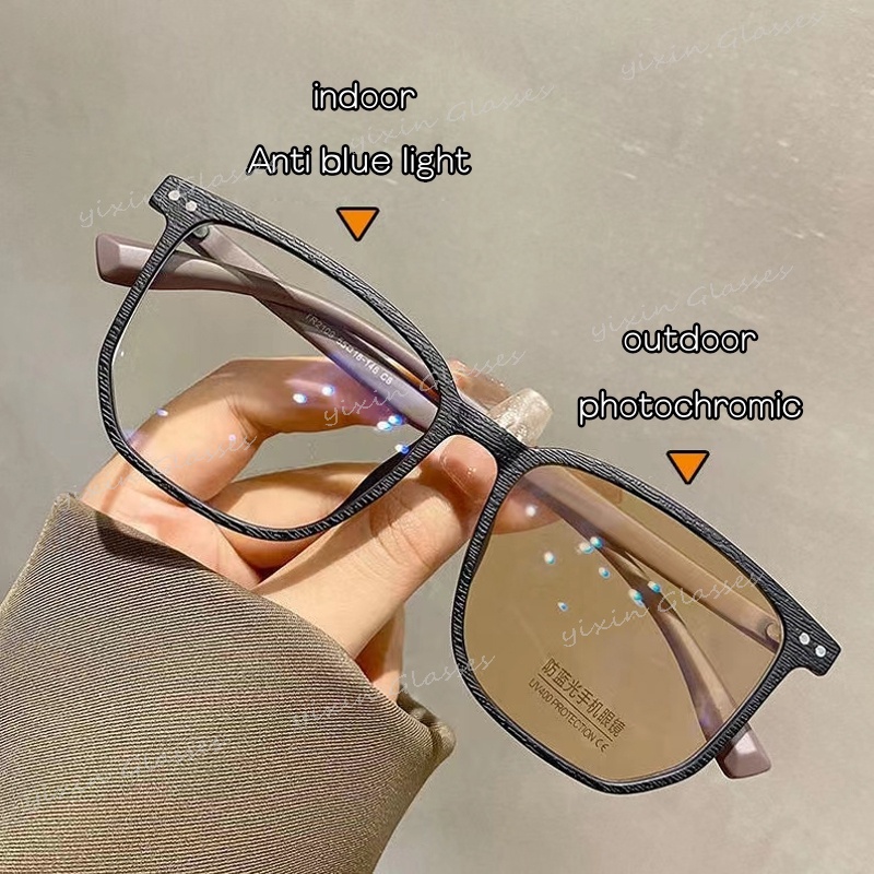 Kính Mát Gọng Vuông Chống Ánh Sáng Xanh Chống Bức Xạ Phong Cách Cổ Điển Thời Trang Cho Nam Và Nữ