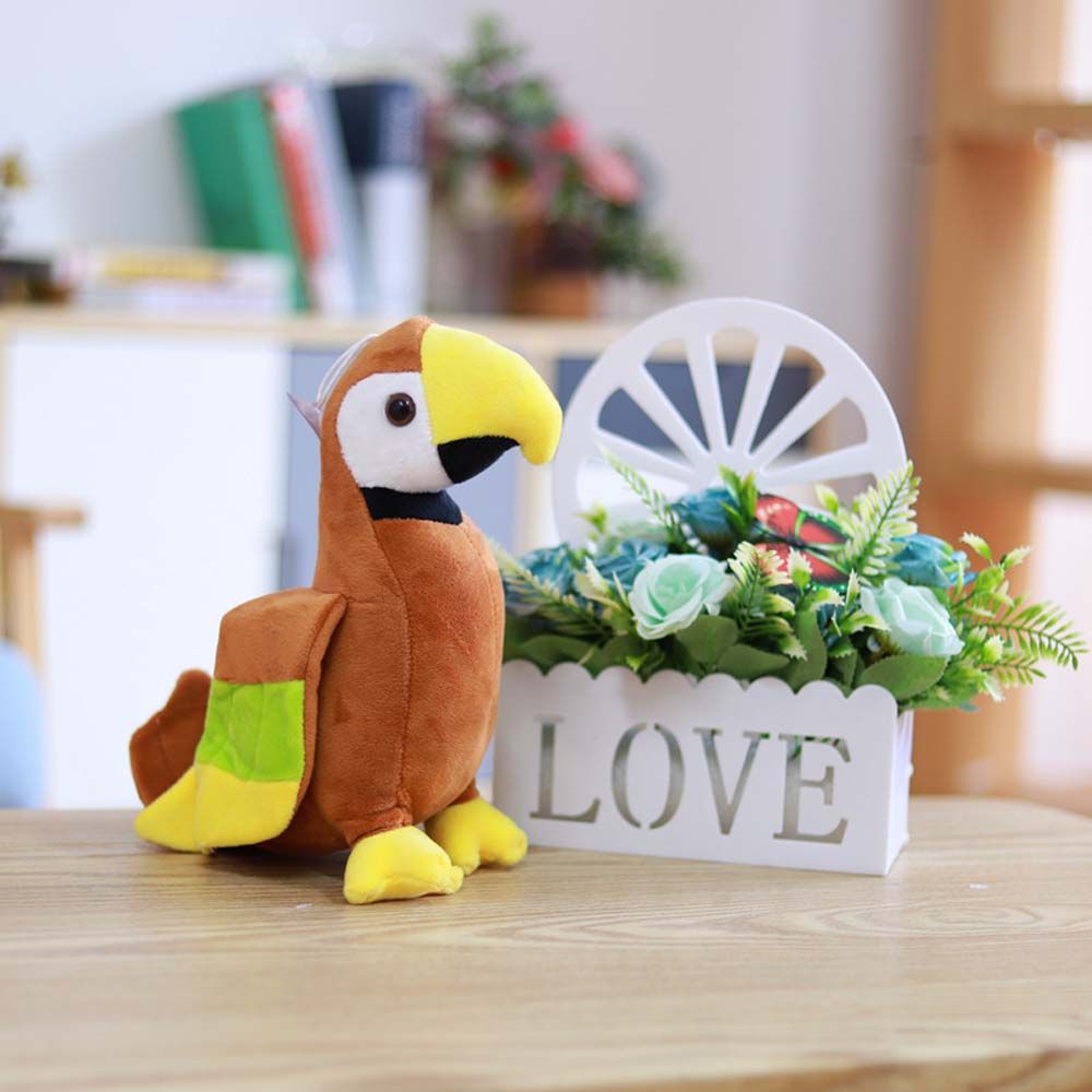 Đồ chơi nhồi bông hình chú vẹt nhiều màu dễ thương kích thước 20/25cm