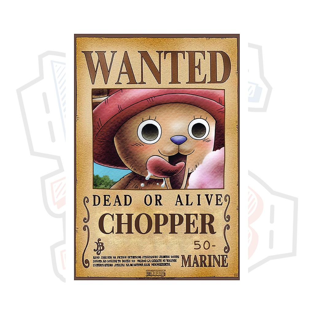 Poster truy nã Tony Tony Chopper - One Piece