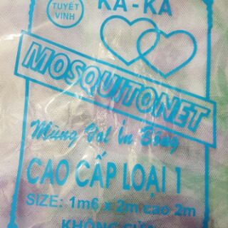 Mùng Voan in bông cao cấp (đủ size 1m, 1m2, 1m4, 1m6, 1m8)