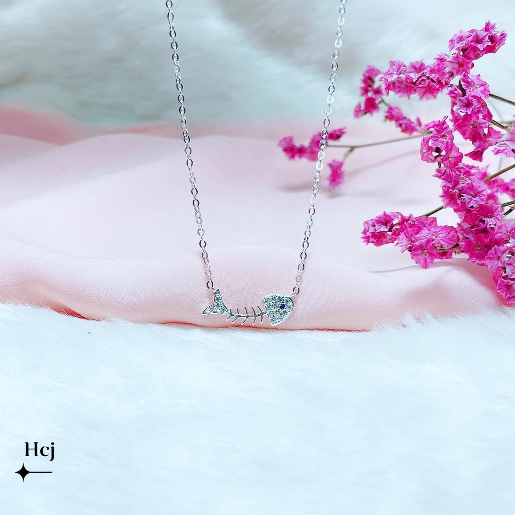 Dây chuyền nữ bạc ta mặt hình cá thời trang xinh xắn - Kho sỉ bạc Nhất Linh