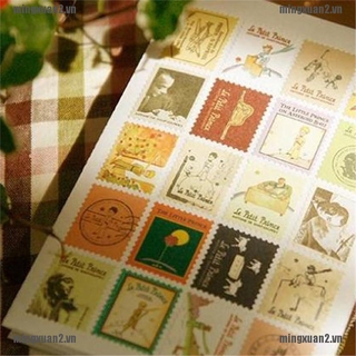 Set 80 Con Dấu Giấy Ghi Chú Họa Tiết Hoạt Hình Hoàng Tử Phong Cách Vintage