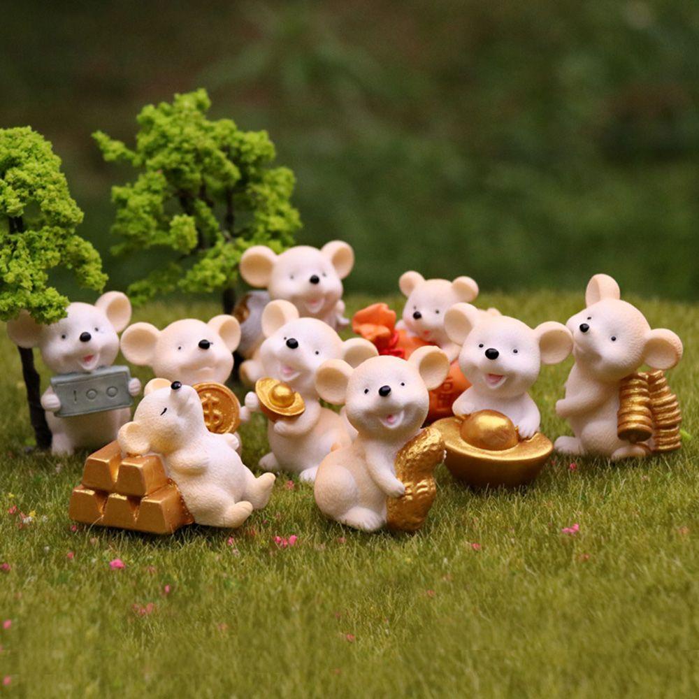 Mô Hình Chú Chuột Hoạt Hình Trang Trí Sân Vườn