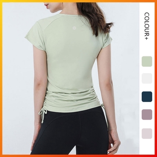 Lululemon Áo Thun Thể Thao 5 Màu Cho Nữ