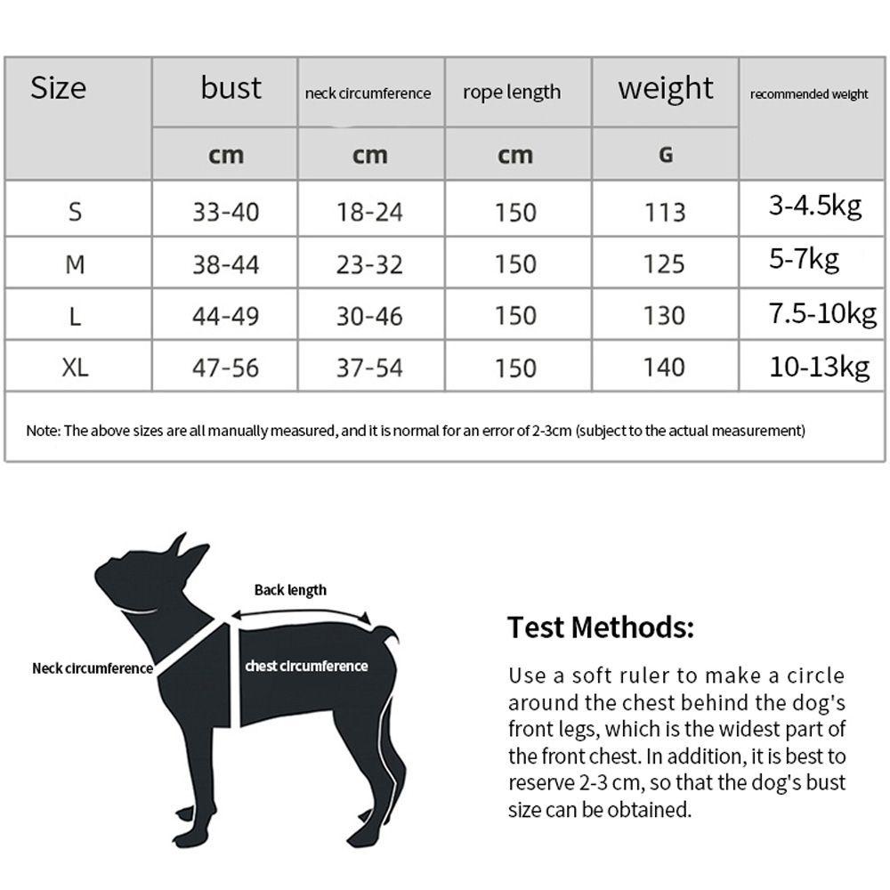 YNATURAL Breathable Small Dog Harness Leash Animal Leash Vest-style Dog Harness Anti-lost Dog Collar Dog Accessories Cat Accessories Walking Dog Leash/Multicolor