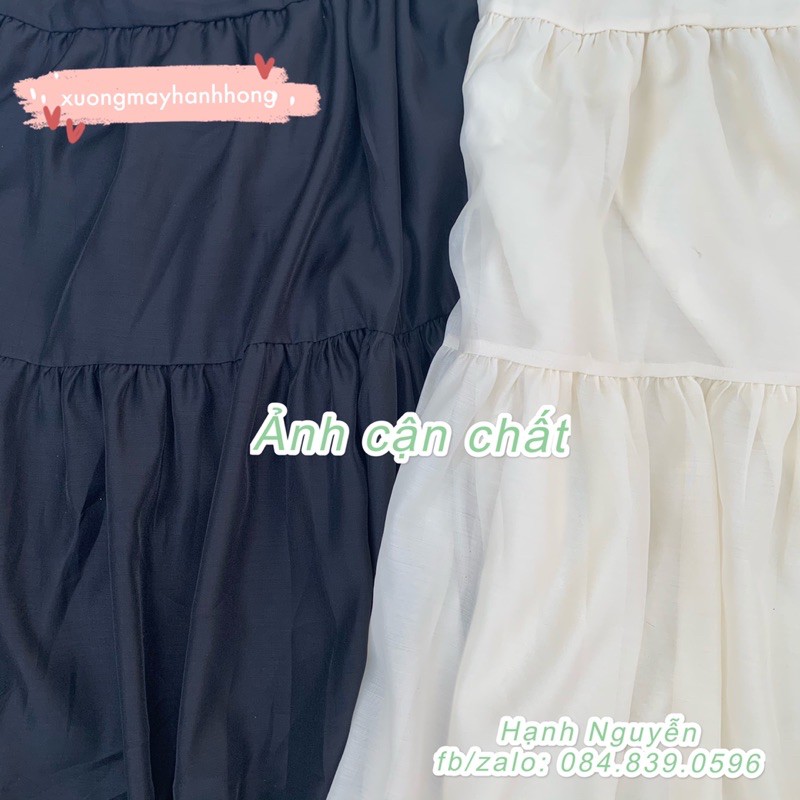 Váy 2 dây voan tơ ulzzang 2 lớp, váy hai dây xuông maxi đi biển (ảnh thật/video)